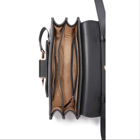 Mackage Rubie Top Handle Gold Arrow Bag EUC - Picture 4 of 14